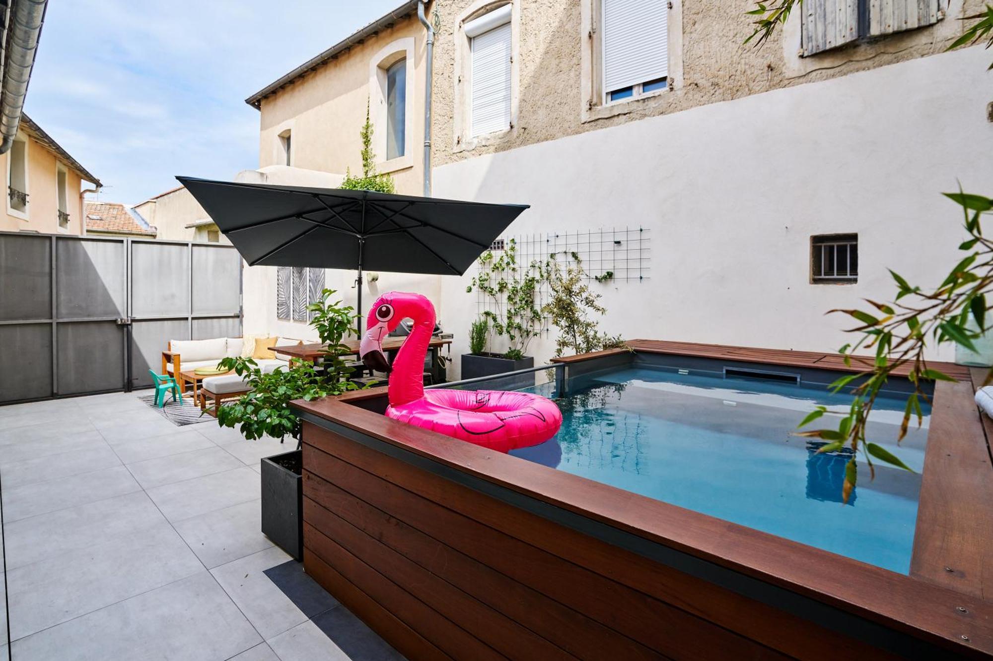 Maison De Ville Moderne Climatisee Avec Piscine Morieres-les-Avignon Bagian luar foto